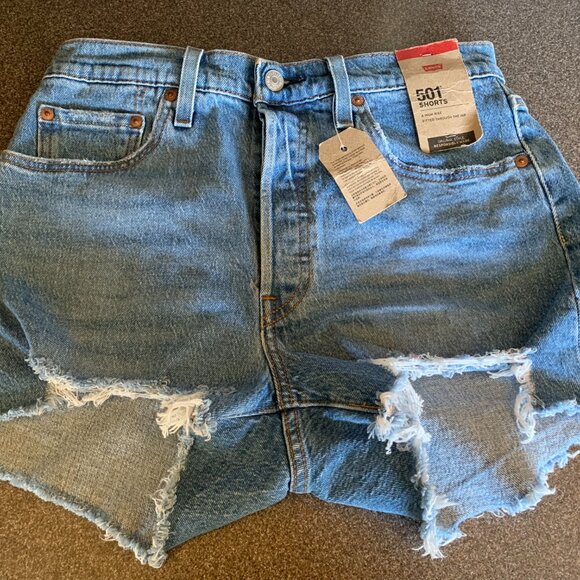 Levi's 501 High Rise Shorts - Picture 2 of 12
